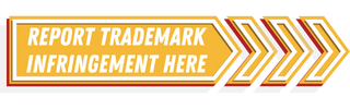 Yellow arrow that says "report trademark infringement here"