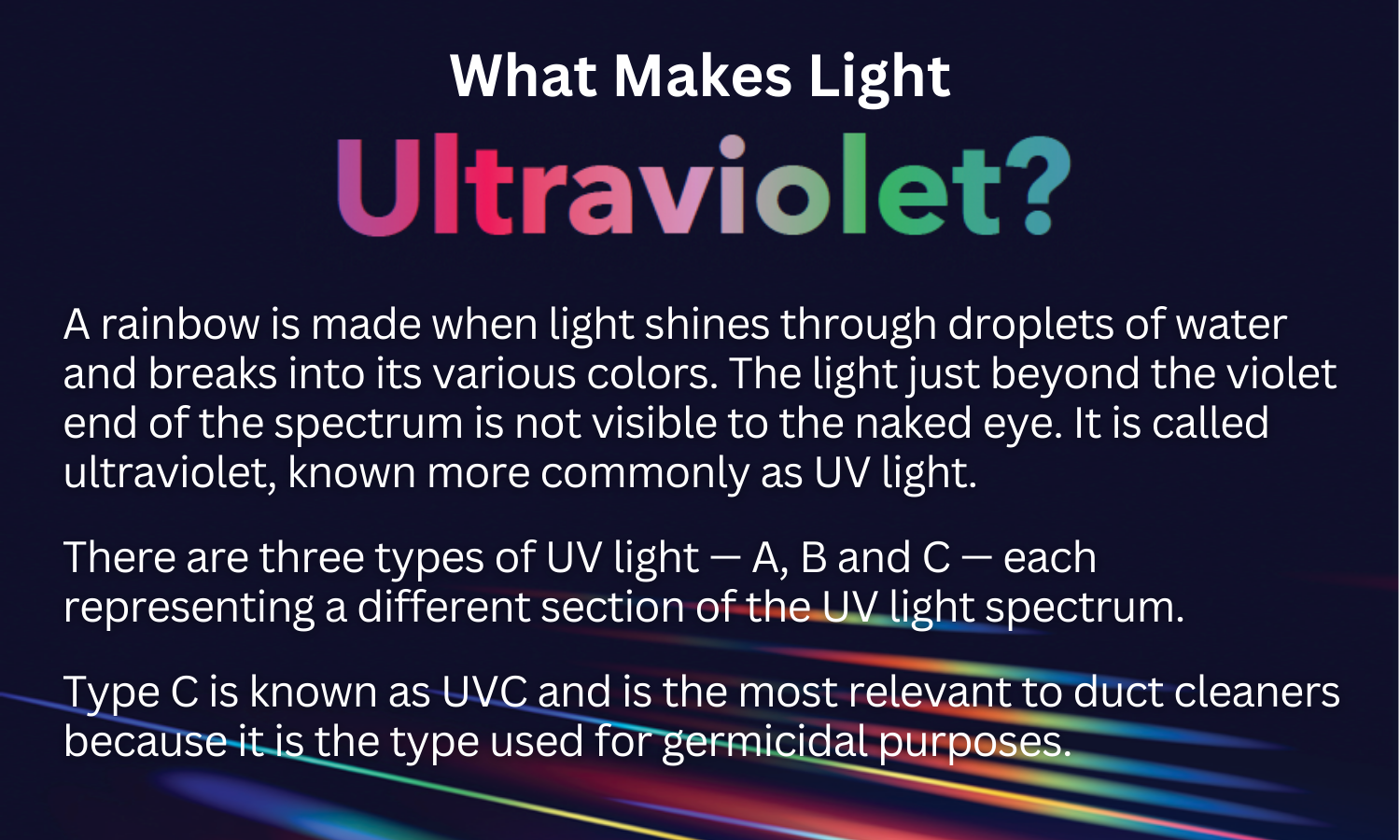 What Makes Light Ultraviolet